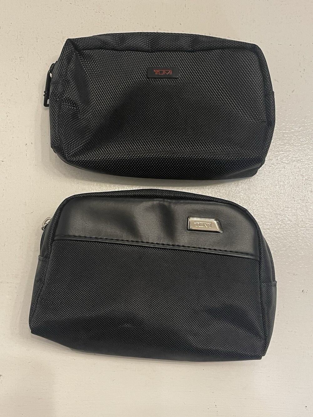 Tumi Delta Balistic Nylon Business Class Travel Pouch Toiletry Bag + Bonus Bag